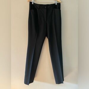 Cambio Gemma Classic Black Stretch Wool Pocket Trousers Dress Pants Career Sz 12